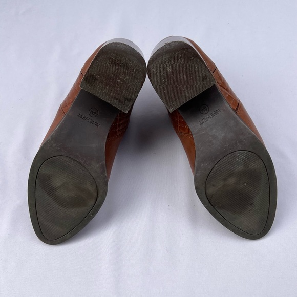 Cognac Block Heel Booties - Picture 6 of 6